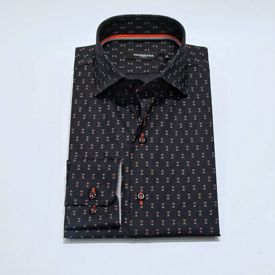 Black Spotted Print