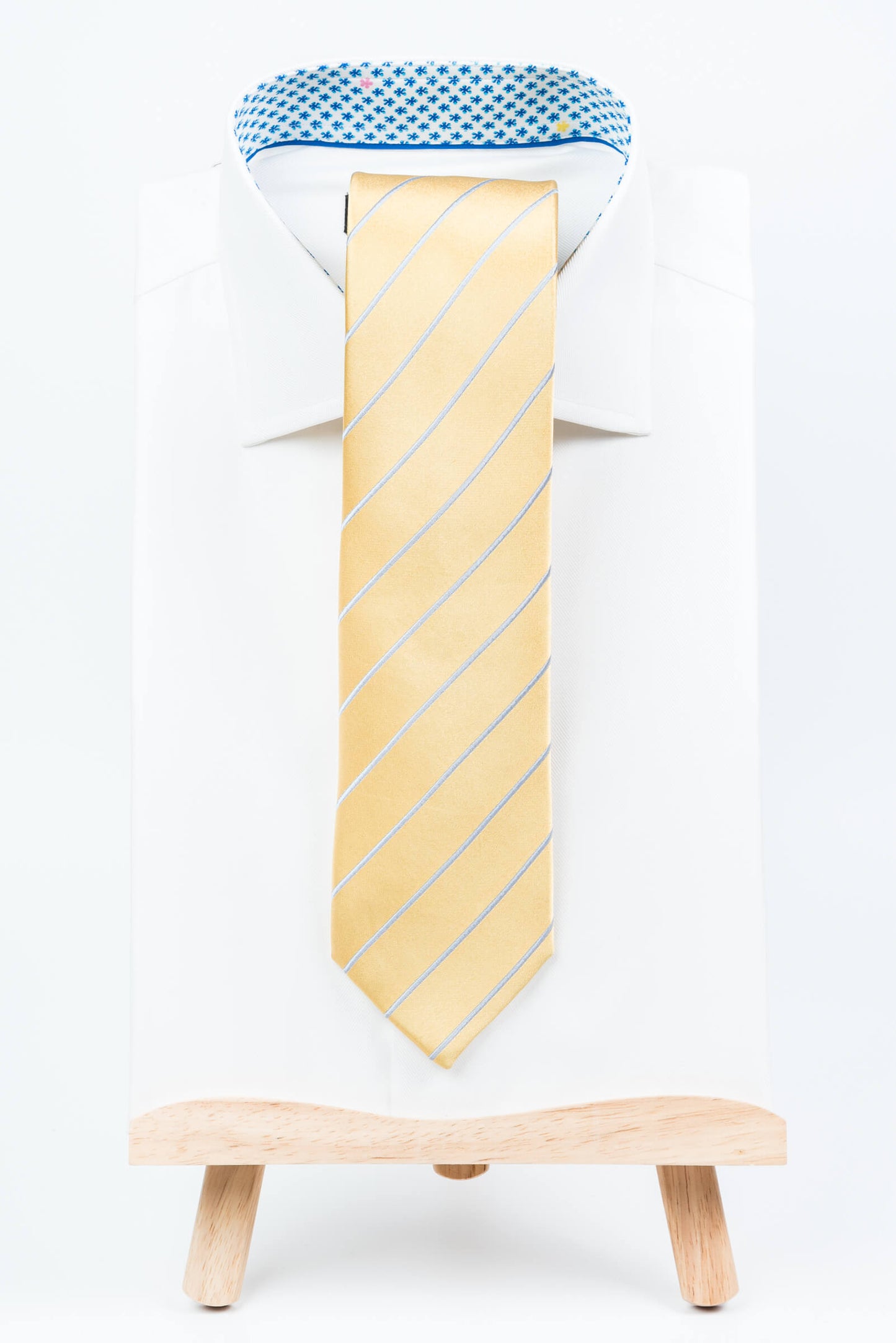 Yellow Sky Striped Tie.