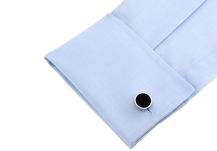 Black Silver Tuxedo Set Cufflink.