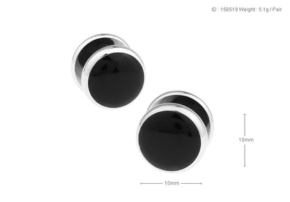 Black Silver Tuxedo Set Cufflink.