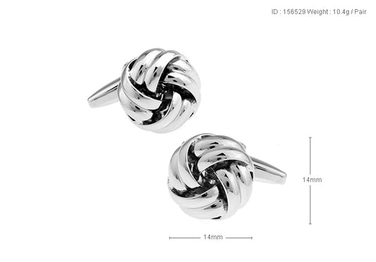 Basic Silver Cufflink.