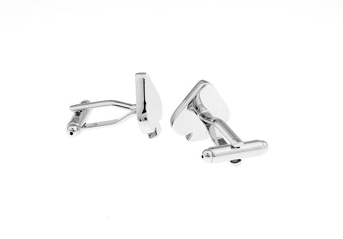 Sliver Spades Cufflinks