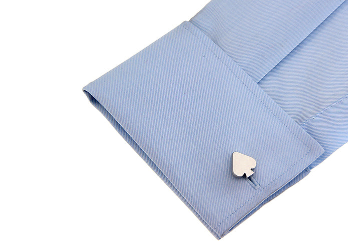Sliver Spades Cufflinks