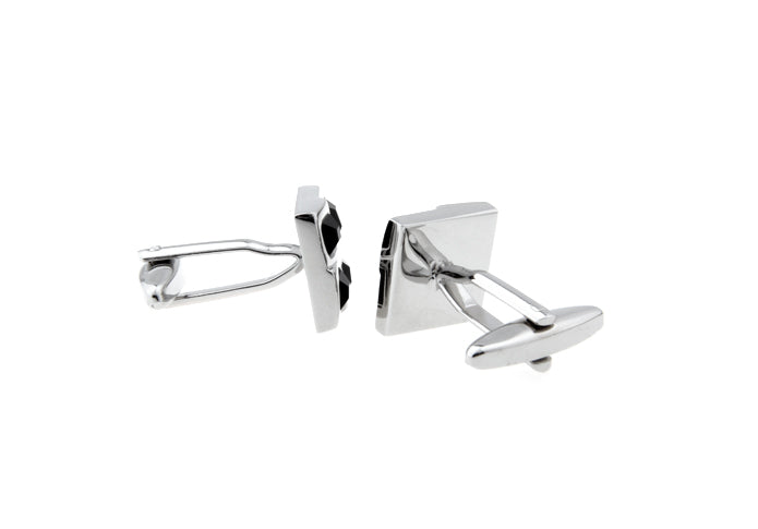 Black Sliver Squared Cufflink.