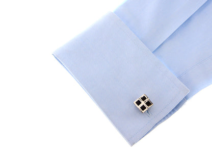Black Sliver Squared Cufflink.
