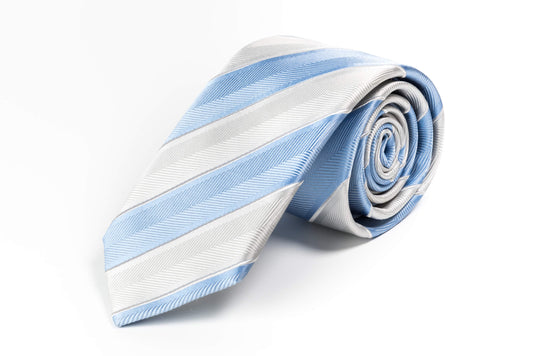 Skyblue Silver Grey Striped.