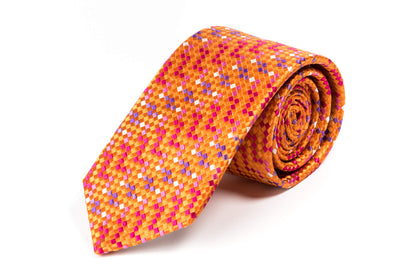 Vibrant Orange Tie.