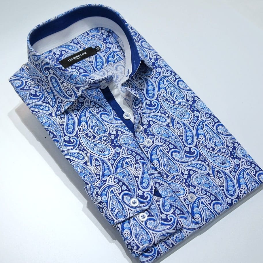Blue Floral Print.