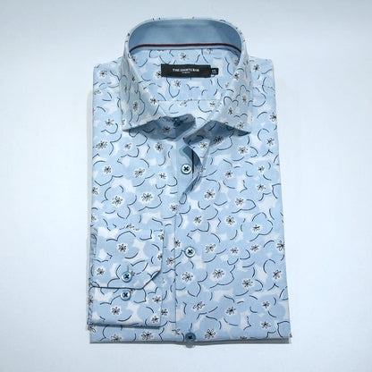 Skyblue Floral Print.