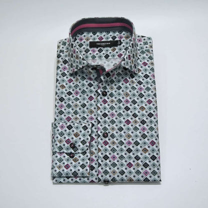 Green Geometrical Print.