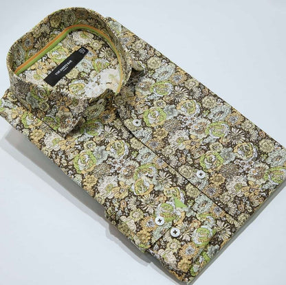 Brown Multi Floral Print.