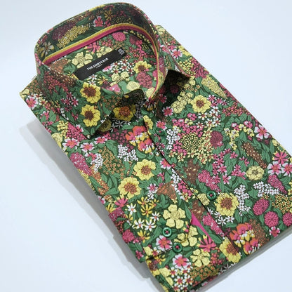 Green Multi Floral Print.