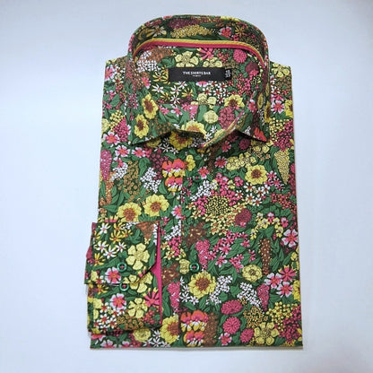 Green Multi Floral Print.