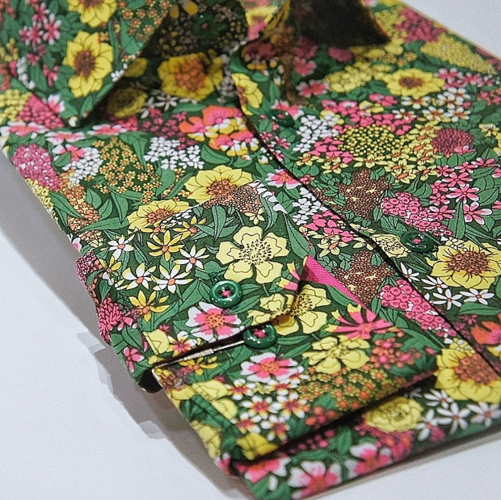 Green Multi Floral Print.