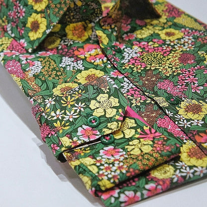 Green Multi Floral Print.