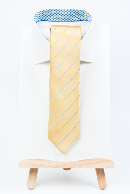 Yellow Sky Striped Tie.