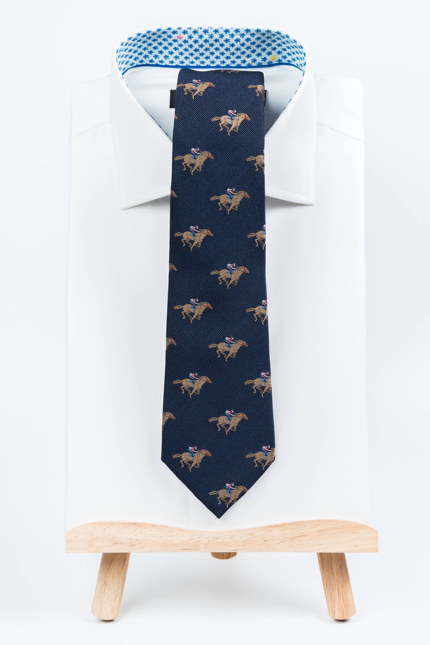 Navy Horse Tie.